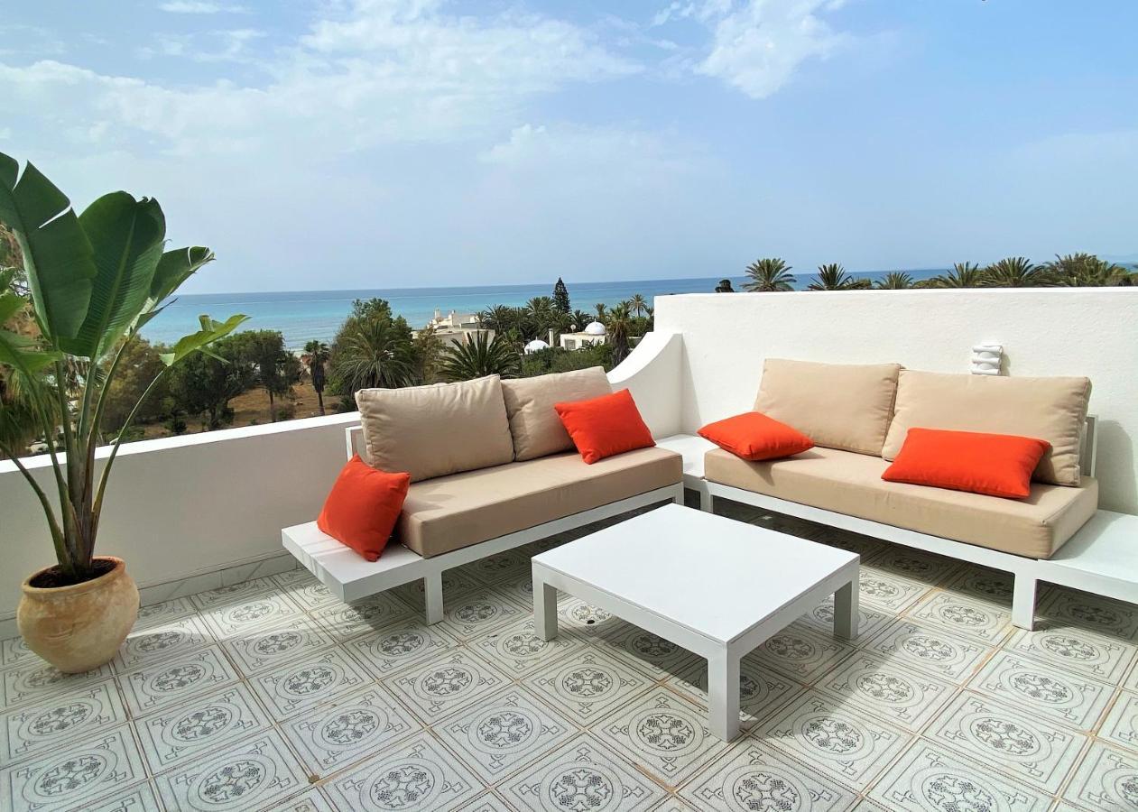 Roof Top Pied Dans L'Eau Panoramic View, 80 Meters From Seaside Hammamet Exteriér fotografie
