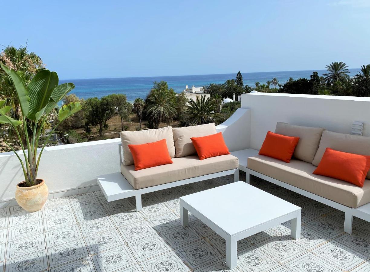 Roof Top Pied Dans L'Eau Panoramic View, 80 Meters From Seaside Hammamet Exteriér fotografie