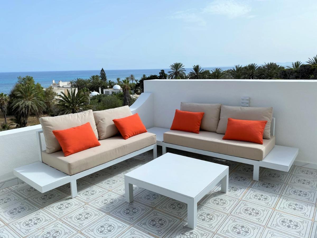 Roof Top Pied Dans L'Eau Panoramic View, 80 Meters From Seaside Hammamet Exteriér fotografie