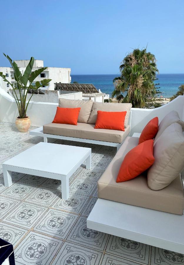 Roof Top Pied Dans L'Eau Panoramic View, 80 Meters From Seaside Hammamet Exteriér fotografie